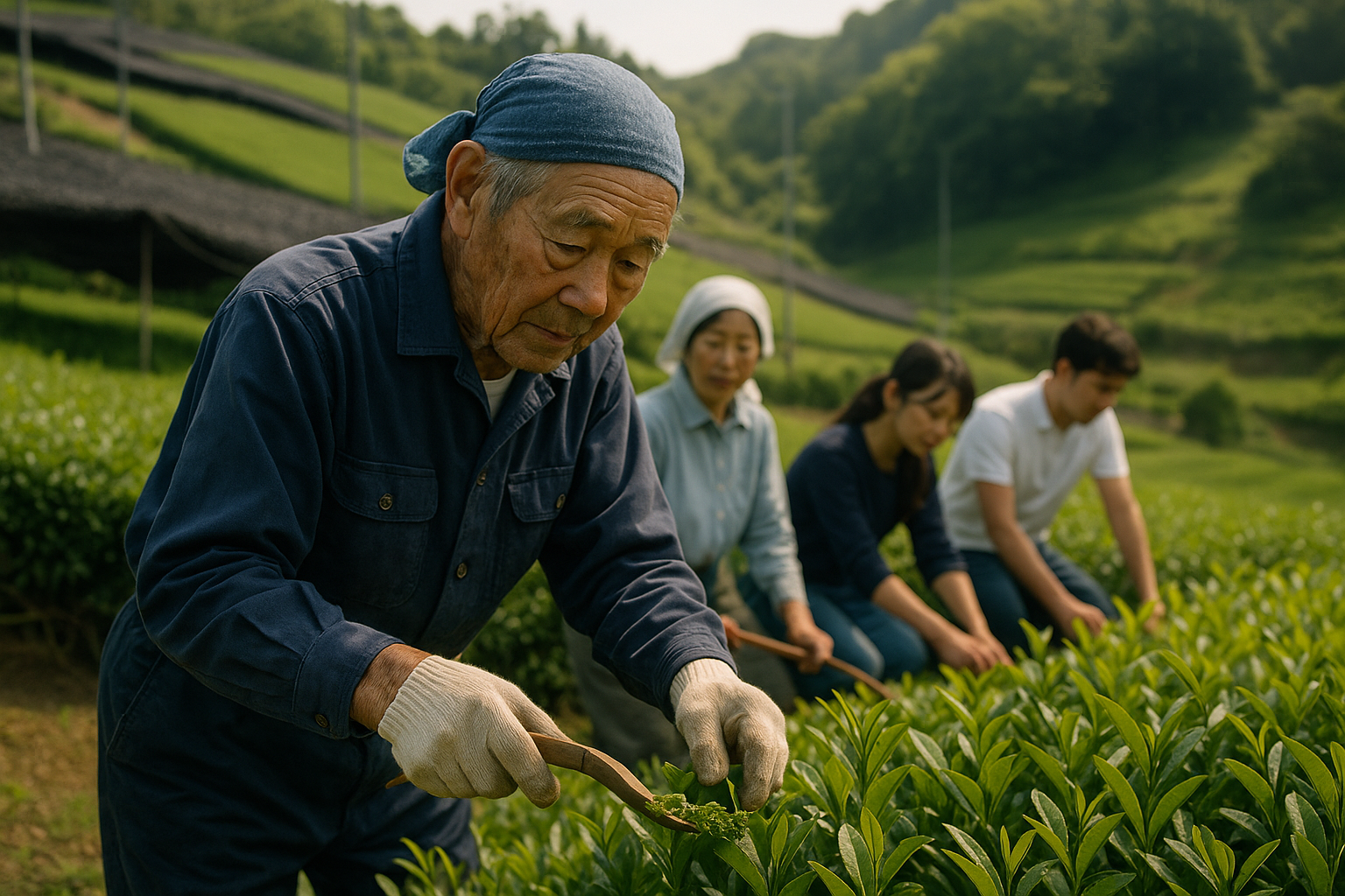 Traditional tea gardens in Uji, Kyoto